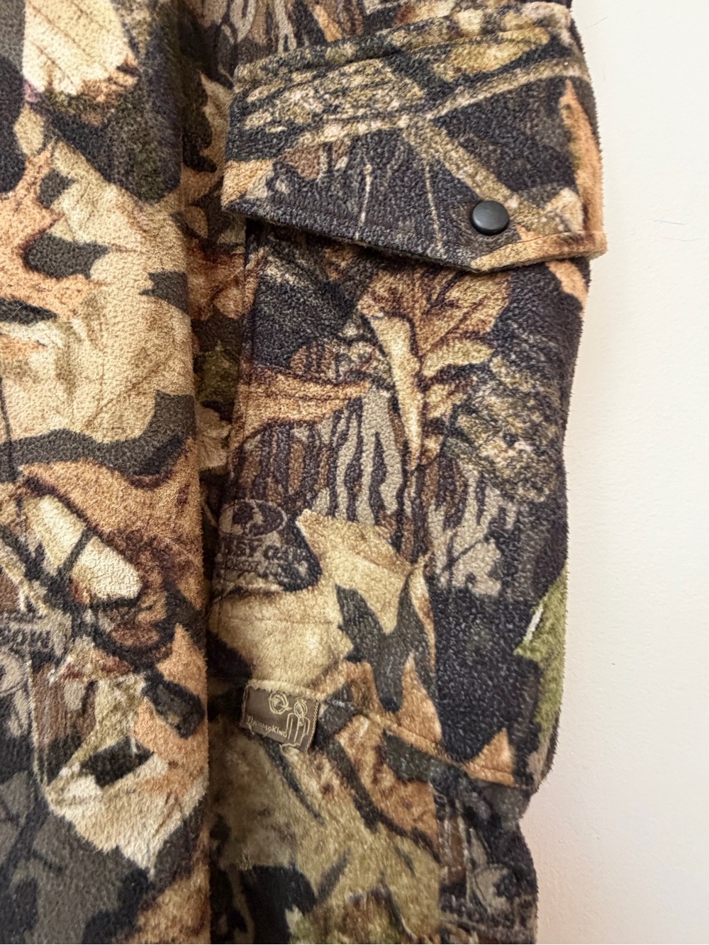 Mossy Oak Camo Fleece Hunting Cargo Pants Men’s 40x30 Outdoor - Picture 3 of 10